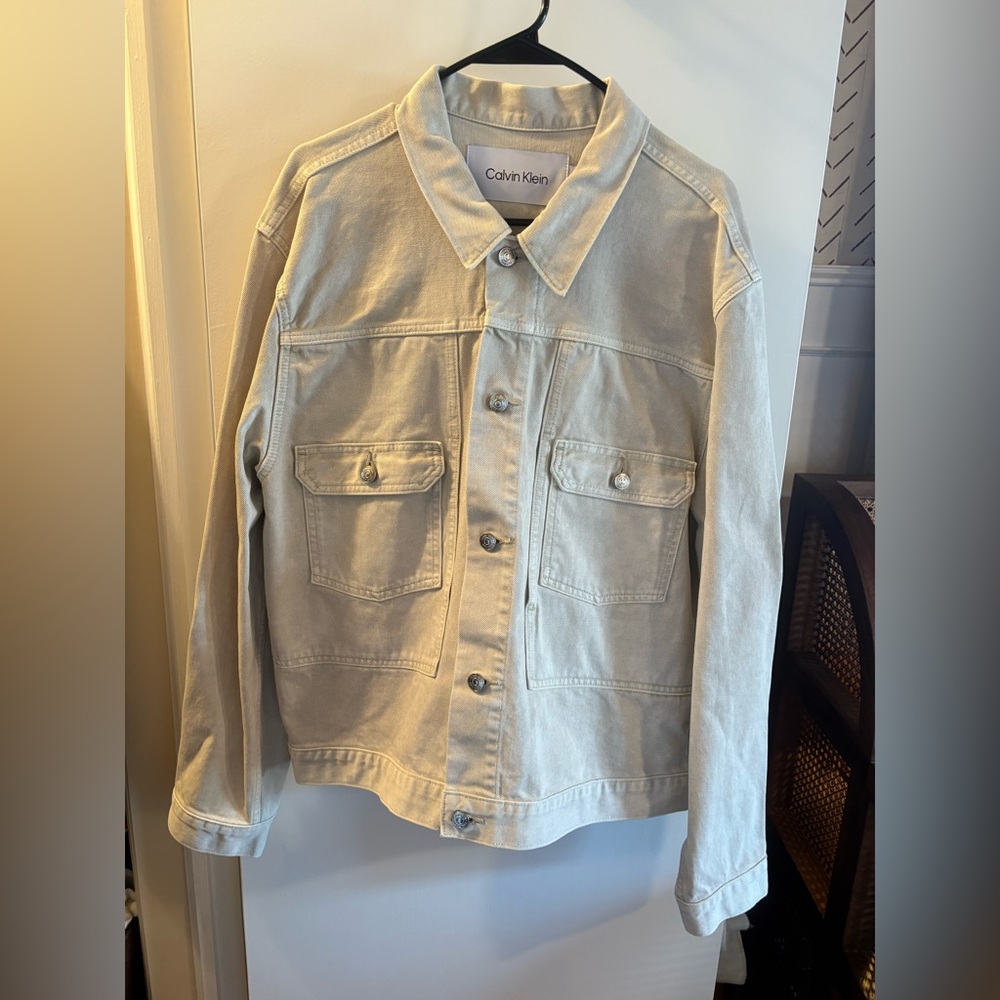 Calvin Klein | Men’s Off-White Denim Jacket